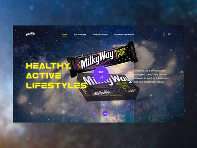 MilkyWay concept chocolate concept cosmos design milkyway ui uidesign uiux ux uxdesign web web design webdesign