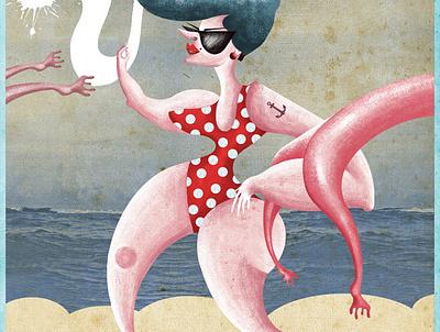 Summer babes characterdesign design drawing icon illustration