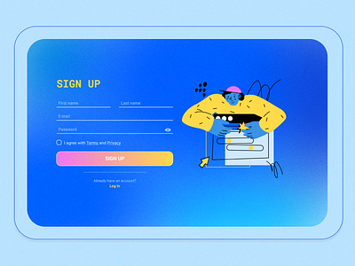 001 | Daily UI Challenge | Sign Up