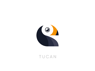 Tucan logo design adobe illustrator animal bird brand branding design geometric graphic graphic design illustration logo mark minimal modern symbol tucan ui ux vector