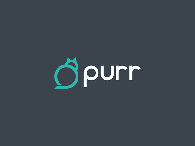 purr logo animal animal pet branding cat designs line art logo minimal modern symbol vector