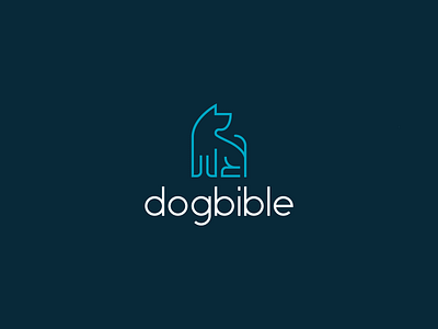 dogbible logo animal animal pet branding clean clear design designs dog geometric line art logo minimal modern symbol vector