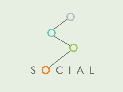 Social app design clean connect kate tessera logo modern networking social media