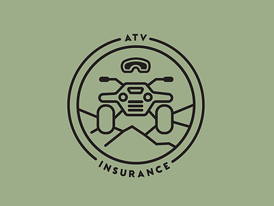 ATV Badge atv badge four wheeler goggles off roading patch