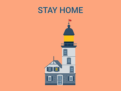 Stay home app branding design figma hero icon illustration typography vector web