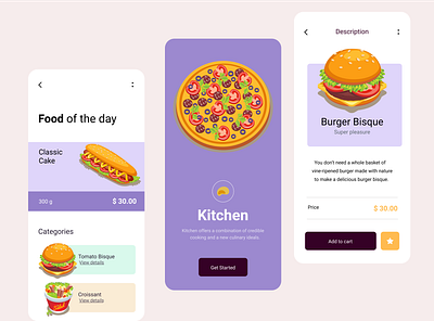 food mobile app figma figmadesign hero illustration mobile app ui ui design ui designers