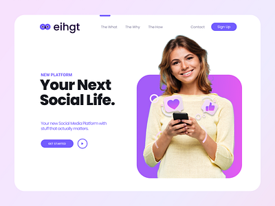 Social App branding design figma figmadesign hero illustration logo ui ui design ui designers