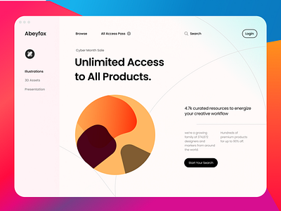 Abeyfox branding design figma figmadesign hero illustration logo ui ui design ui designers