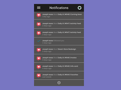 Dailyui 049 Notification dailyui design figma figmadesign hero icon mobile app ui ui design ui designers