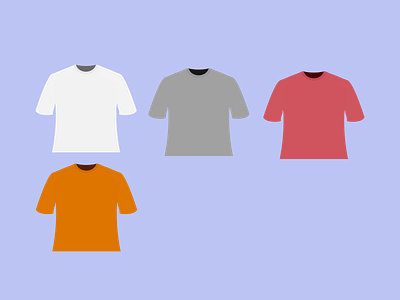 T shirt branding illustrations mock up vector