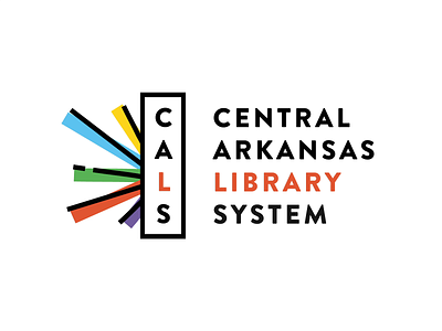 Animated CALS Logo after effects animated brand cals central arkansas clean colorful energetic fun illustrator library logo logotype mark modern motion sharp storyboard white background