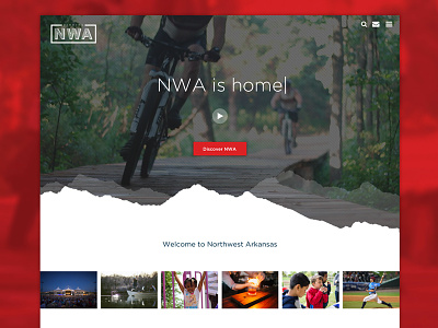 Finding Northwest Arkansas acf homepage landing nwa relocation ui web website wordpress
