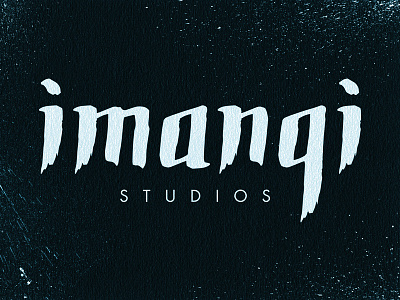 Imangi Studios Brush Logo brand brush hand ink letter lettering logo mark splatter