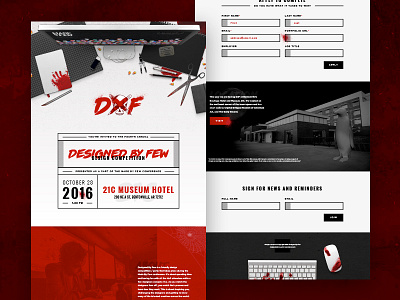 Designed By Few Website blood competition conference design grid grunge hero made by few neo noire overlay responsive website