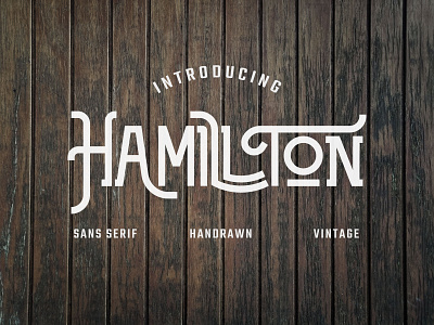 HAMILTON design font font awesome font design font family fonts hand drawn hand lettering handlettering handmade handrawing handrawn illustration sanserif typography vintage vintage badge vintage design vintage font vintage fonts