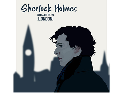 Sherlock Holmes branding design illustration illustrator logo typography vector
