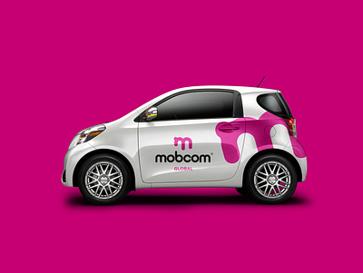 Mobcom Global logo & brand concept brand creative feminine logo logodesign