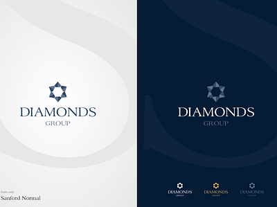 Diamonds Group Logo creative diamond icon illustration jewellery logo logodesign logoprocess