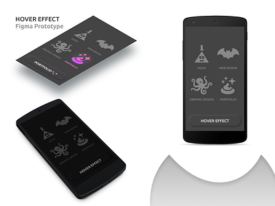 Hover effect prorotype in figma
