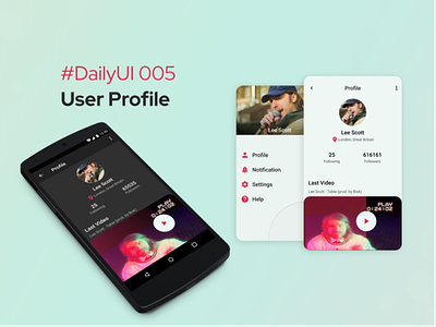 #dailyui #100daysofdesign - User Profile 100daysofdesign android daily 100 challenge dailyui design app figma figmadesign icon mobile profile roboto ui user