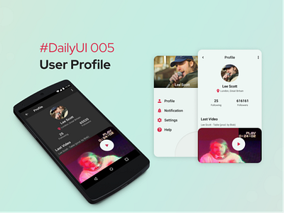 #dailyui #100daysofdesign - User Profile