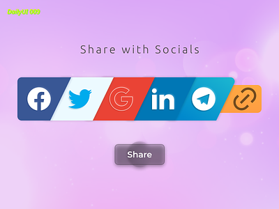#dailyui009 Social Share app challenge daily dailyui dailyuichallenge design figma icon share social socialmedia ui vector web