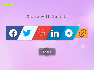 #dailyui009  Social Share