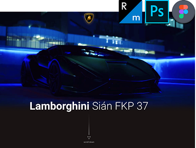 Screen_1 animation branding commerce design figma lamborghini landingpage photoshop readymag ui ux web website