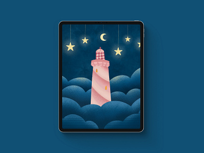 In the middle of the night design illustration illustration art illustrator procreate procreate art procreateapp