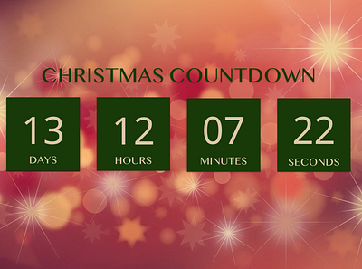 Countdown Timer christmas countdown timer dailyui design desktop design timer ui