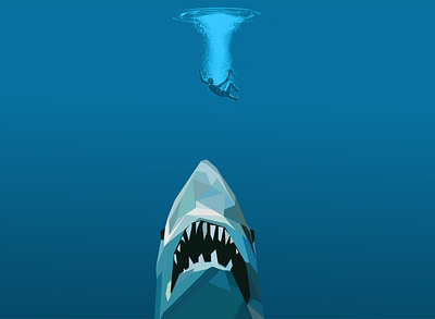 Shark Attack attack design design art graphic illustration illustration art illustrator sea shark vector water