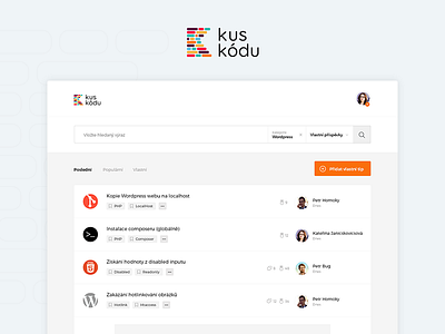 Kuskodu - Home code design flat ui web design webdesign website