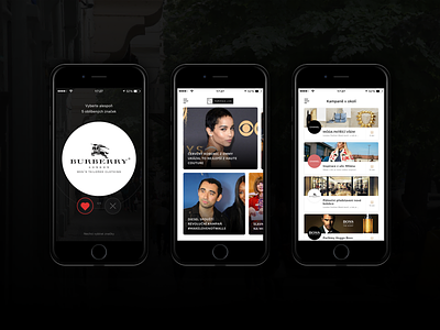 iOS app - Pařížská Live app application beacons brand luxury news product retail ui ux
