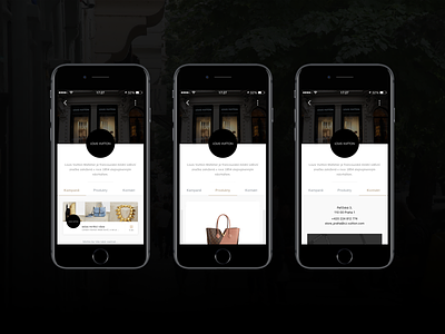 iOS app - Pařížská Live app application beacons brand luxury news product retail ui ux