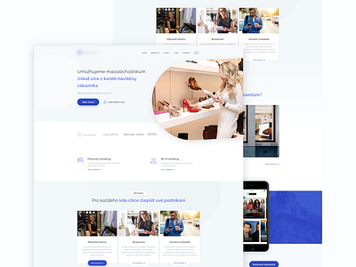 Proximity marketing Template blue concept design desktop homepage sketch template ui ux web webdesign website