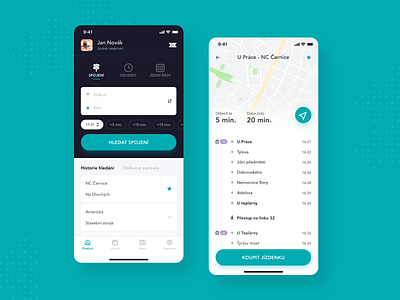 Concept - Public Transport app app concept design ios map mobile navigation product public transport transport ui ux