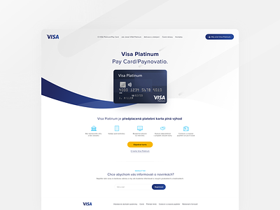 Concept - Visa Landing Page concept creditcard design homepage ui ux visa web webdesign