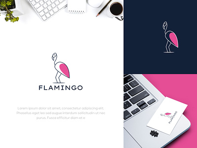 Flamingo logo brand logo branding flamingo logo logo logo graphic design