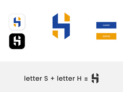 Letter SH Logo