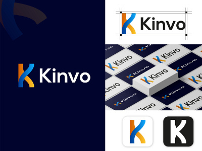 Kinvo Logo brand logo branding branding logo company logo design grahpic design graphic design k logo letter k logo logo design