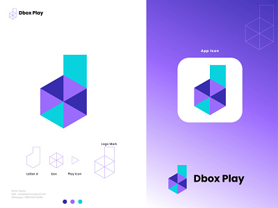 dbox Play logo for music brand a b c d e f g h i j k l m n abstract logo brand identity brandmark custom logo design design graphic design identity designer letter d logo logo mark mark music logo o p q r s t u v w x y z play logo symbol