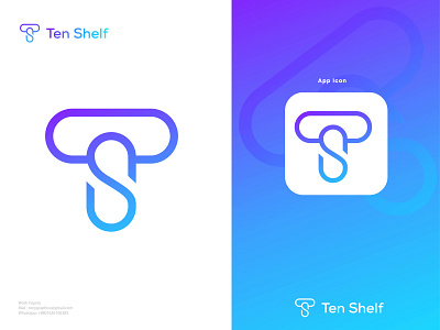 Ten Shelf Modern, Letter logo for mortgage industry abcdefghijklmn abstract branding design gradient logo icon identity letter ts logo design logo inspiration logo mark logodesign logotype mark minimalism minimalistic modern opqrstwvuxyz sign vector