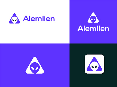 Alien logo design Alemlien abcdefghijklmn alien brand identity branding crypto icon identity logo logo design logo mark logodesign logos logotype mark modern logo opqrstwuxyz symbol