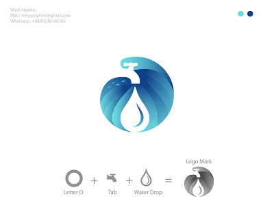 Orion Water Tab logo abcdefghijklmn brand identity branding clean drop gradient icon identity letter o logo logo design logo mark logodesign logos logotype mark modern logo opqrstwuxyz symbol water tab