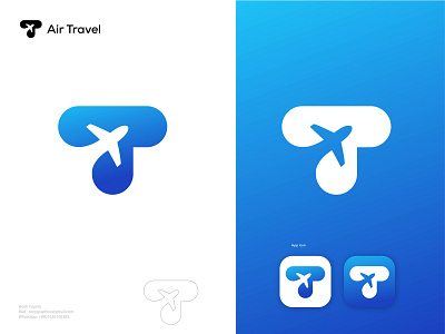 Air Travel Logo air travel apps logo brand identity branding design graphic design icon letter logo letter t logo logo design mark minimal modern logo design modern logo design 2022 modern logo design trends modern logos symbol logo tour logo travel agency travel logo