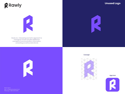 Letter R modern Logo Concept