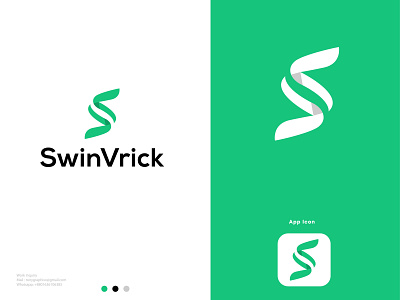 S&V logo, logo design, branding, SwinVrick logo