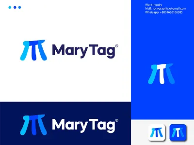 Mary Tag Unused Logo a b c d e f g h i j k l m n o p b c f h i j k m p q r u v w y z brand brand identity graphic design icon identity letter mark monogram logo design logo inspirations logo mark logos logotype mark modern logo mt logo vector