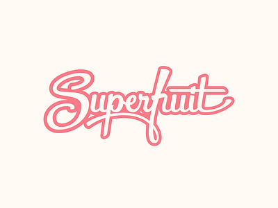 superfruit. brush illustration lettering lgbtq queer art script type typography