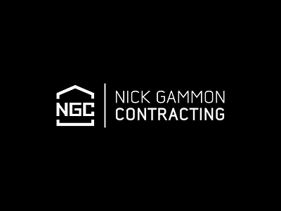 Nick Gammon Contracting Logo branding design graphic design icon illustrator logo vector
